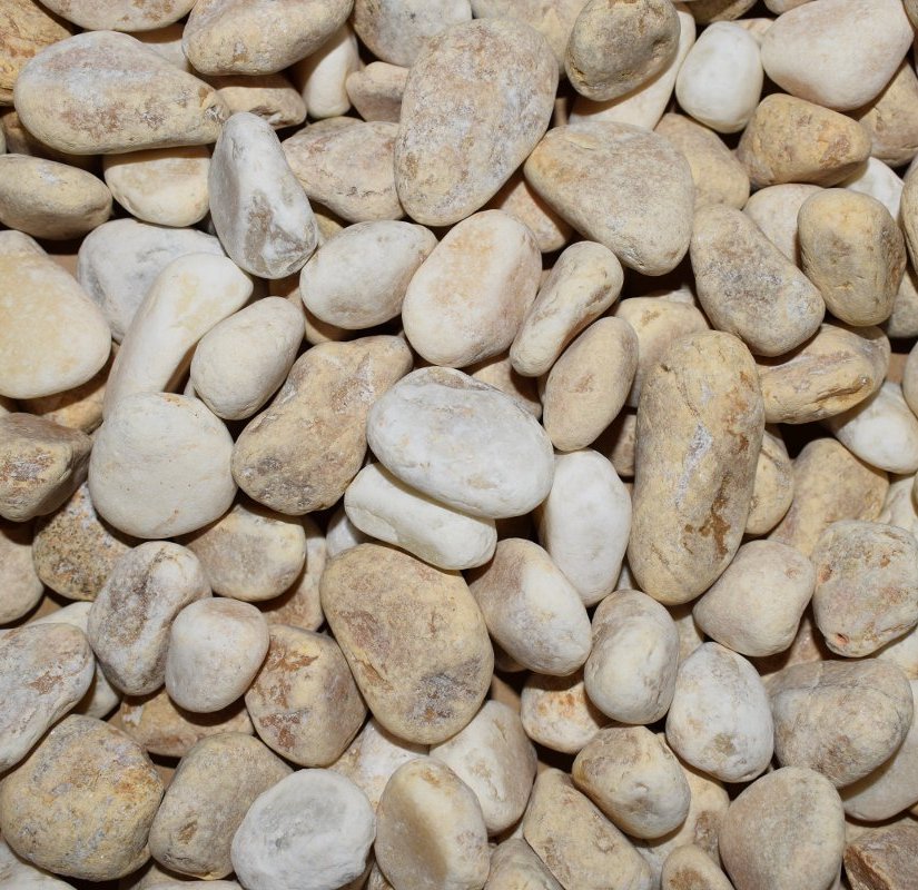 Giallo Siena Marmor - Zierkies gerundet - in Big Bags verpackt