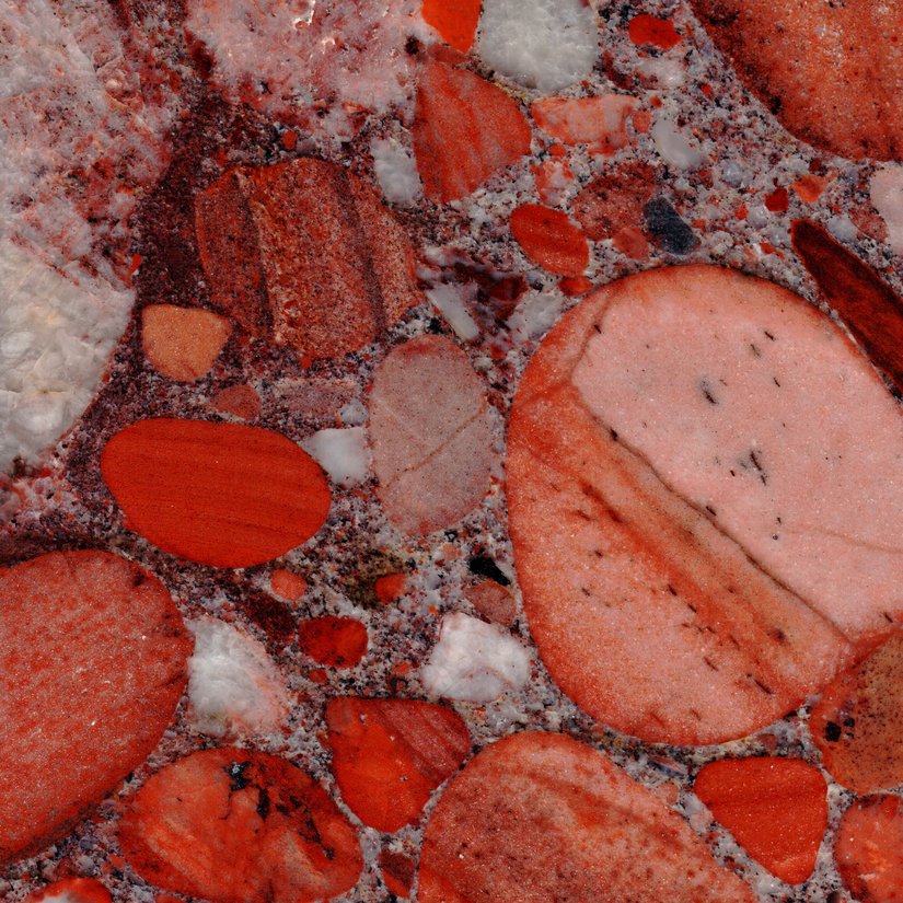 Rosso Marinace Grobklasit - Abdeckung - auf Mass gefertigt